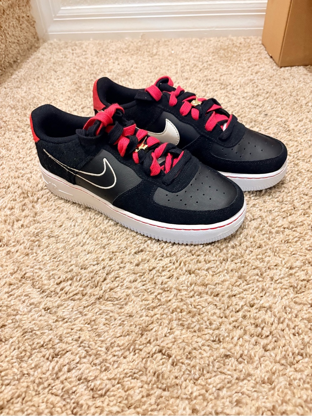 Nike Air Force 1 Low LV8 S50 Since 1971 Black Berry Size 6.5Y / Women’s 8 (NNB)